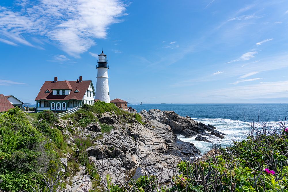 Cape Elizabeth-Maine-USA Portland Head Light art print by Janet Horton for $57.95 CAD