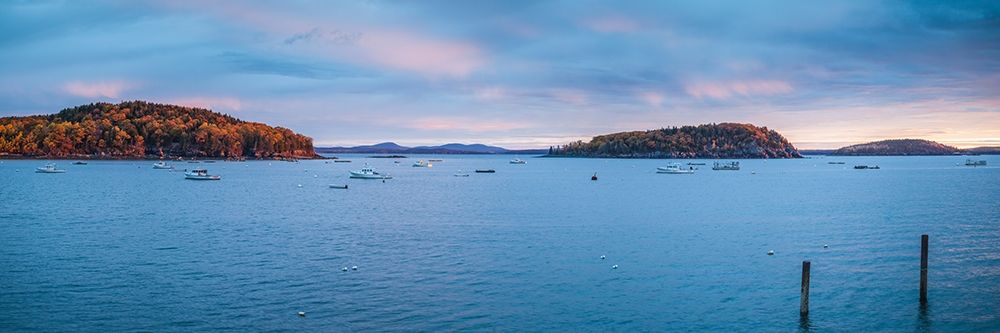Maine-Mt Desert Island-Bar Harbor-view of Frenchman Bay-autumn art print by Walter Bibikow for $57.95 CAD