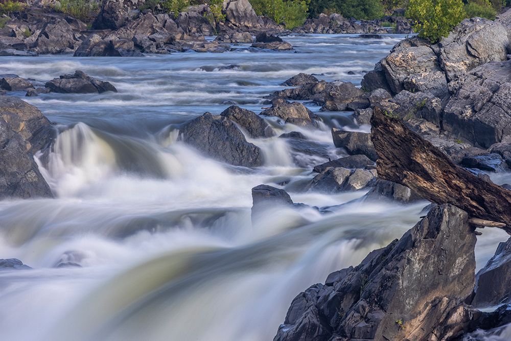 Usa-Maryland Great Falls Overlook-Potomac River-Long Exposure of the Water of the Potomac art print by Hollice Looney for $57.95 CAD