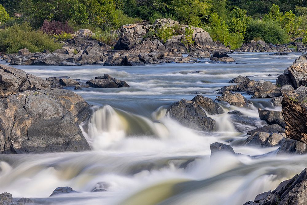 Usa-Maryland Great Falls Overlook-Potomac River-Long Exposure of the Water of the Potomac art print by Hollice Looney for $57.95 CAD