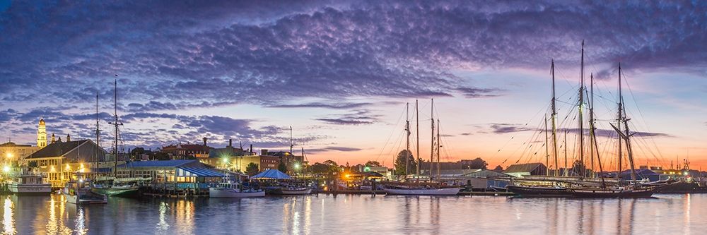 New England-Massachusetts-Cape Ann-Gloucester-Gloucester Schooner Festival-schooners at dawn art print by Walter Bibikow for $57.95 CAD