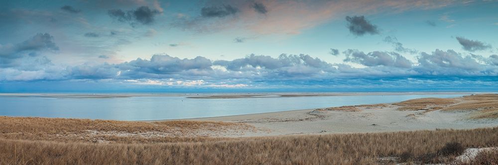 New England-Massachusetts-Cape Cod-Chatham-Chatham Light Beach-dusk art print by Walter Bibikow for $57.95 CAD