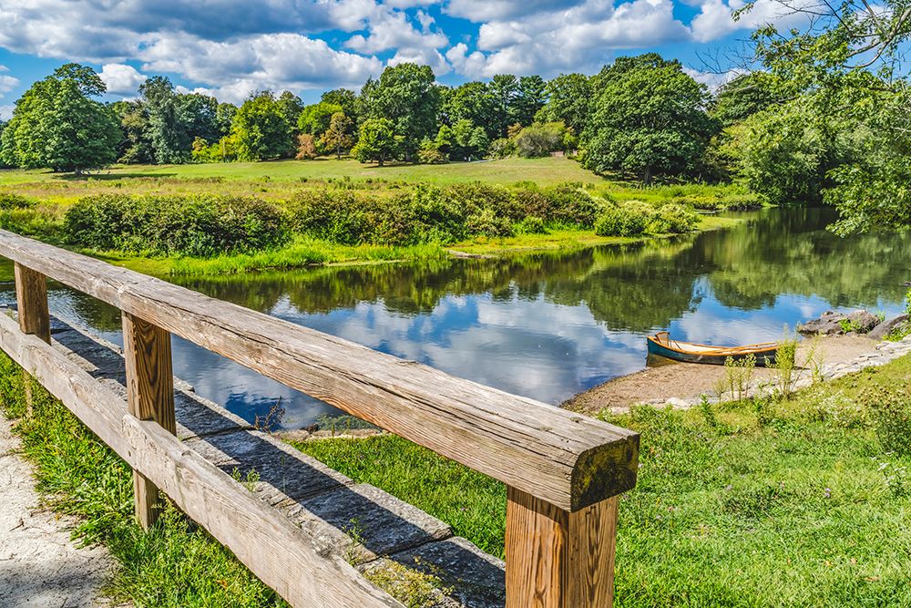Old North Bridge-Concord River-Minute Man National Historical Park-American Revolution Monument-sit art print by William Perry for $57.95 CAD