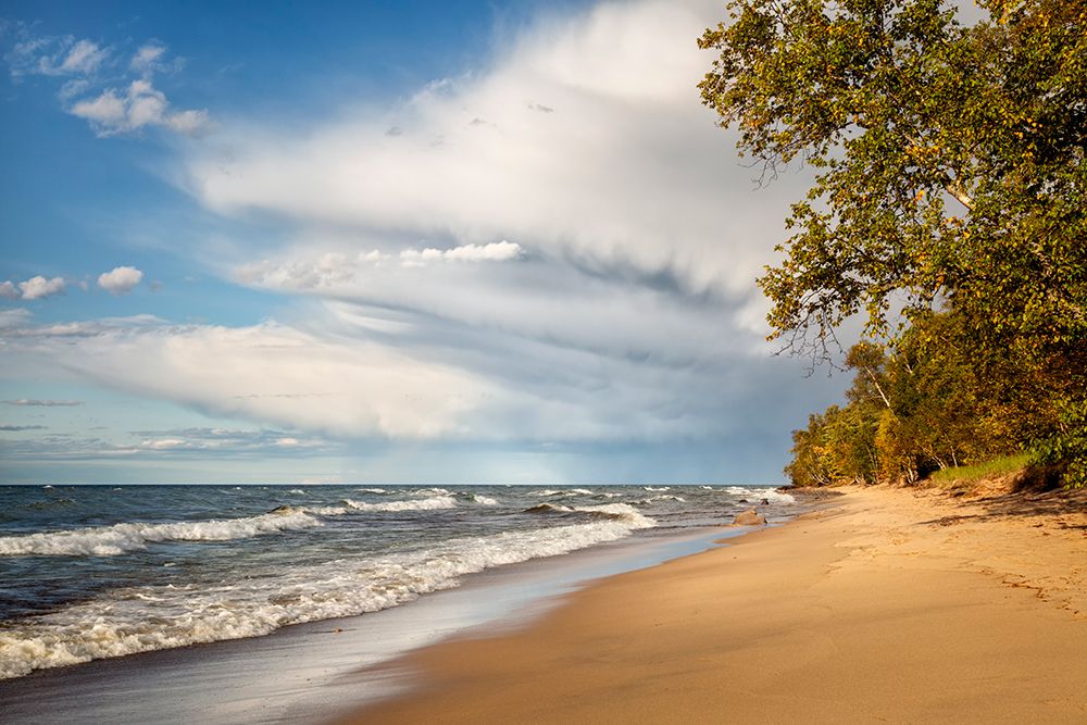 USA-Michigan-Munising Receding storm clouds at Pictured Rocks National Lakeshore art print by Ann Collins for $57.95 CAD