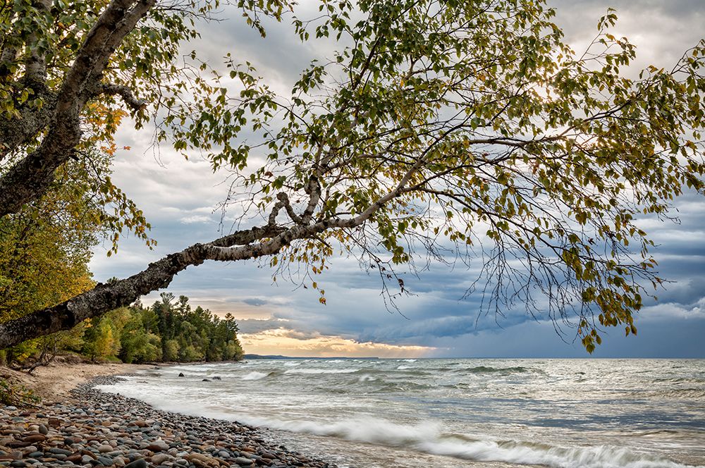 USA-Michigan Storm clouds over Pictured Rocks National Lakeshore art print by Ann Collins for $57.95 CAD