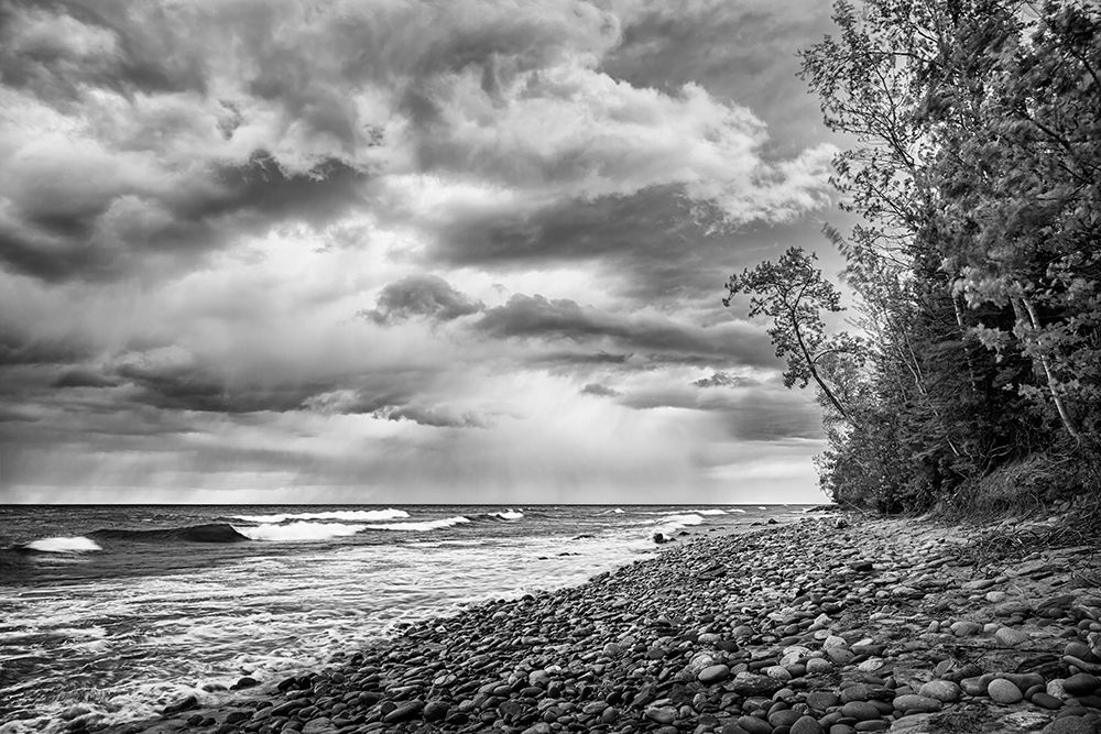 USA-Michigan-Munising Receding storm clouds at Pictured Rocks National Lakeshore art print by Ann Collins for $57.95 CAD