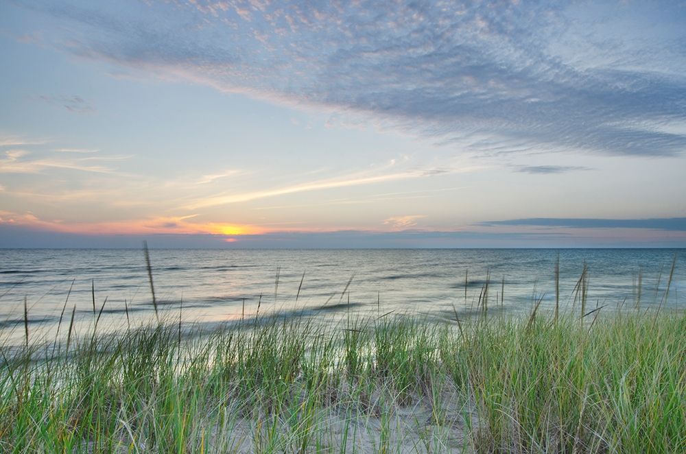 Ludington State Park-Michigan Sunset on the eastern shore of Lake-Michigan art print by Alan Majchrowicz for $57.95 CAD