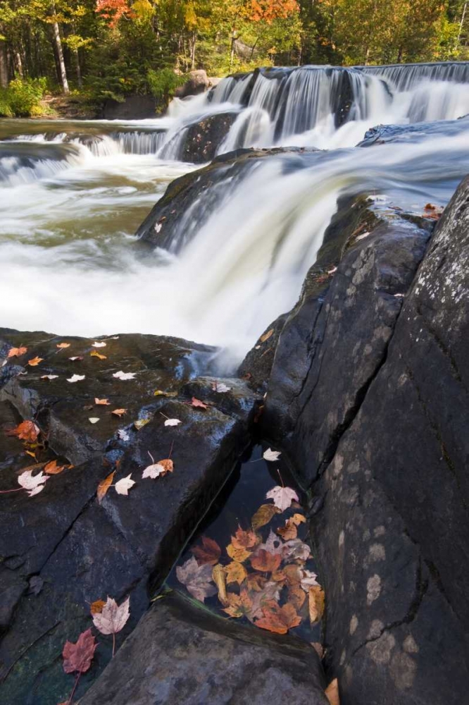 Michigan, Upper Peninsula View of Bond Falls art print by Nancy Rotenberg for $57.95 CAD