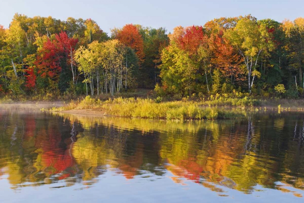 MI, Autumn in Bond Falls Recreation Area art print by Marie Bush for $57.95 CAD