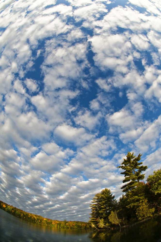 Michigan Clouds at Petes Lake in autumn art print by Nancy Rotenberg for $57.95 CAD