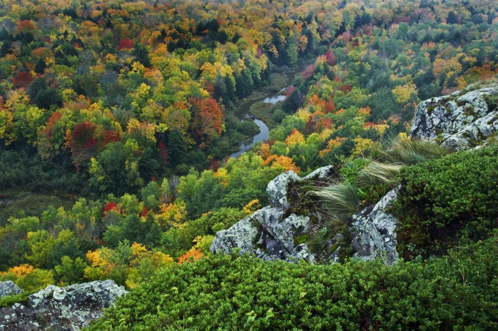USA, Michigan River in autumn landscape art print by Nancy Rotenberg for $57.95 CAD