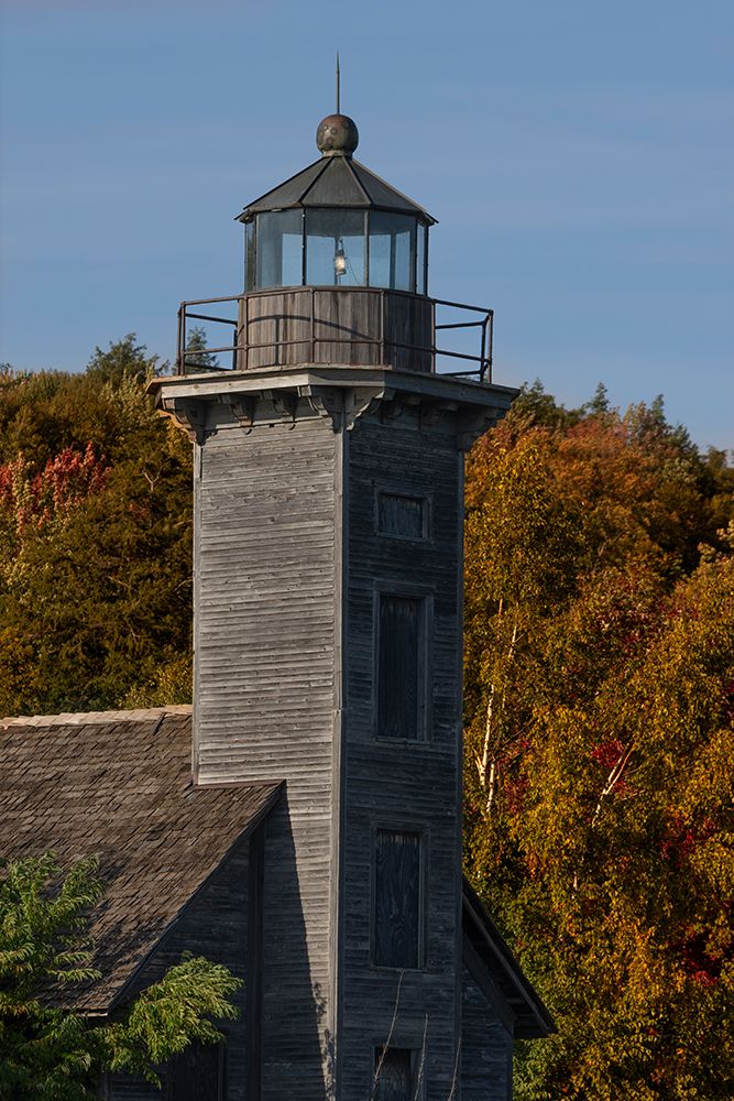 USA, Michigan. Close-up of Grand Island East Channel Lighthouse. art print by Jaynes Gallery for $57.95 CAD
