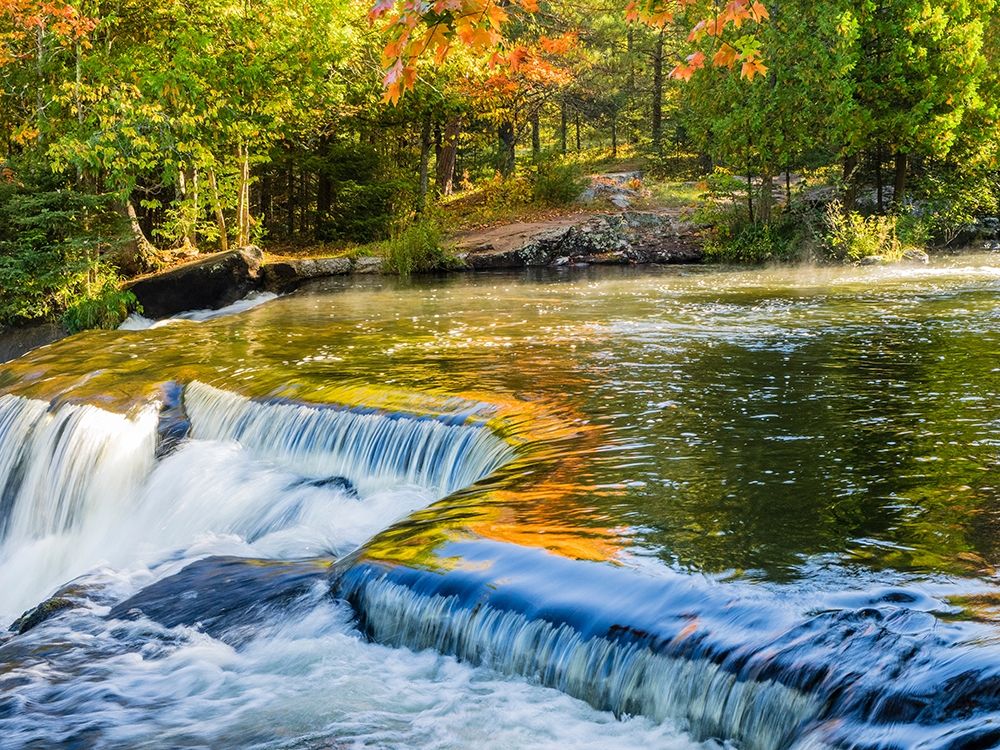 US-Michigan-Upper Peninsula Reflections on Bond Falls art print by Julie Eggers for $57.95 CAD