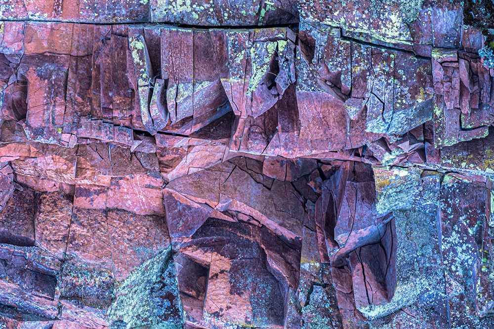Minnesota-Lake Superior Multicolored cliff face art print by Jaynes Gallery for $57.95 CAD