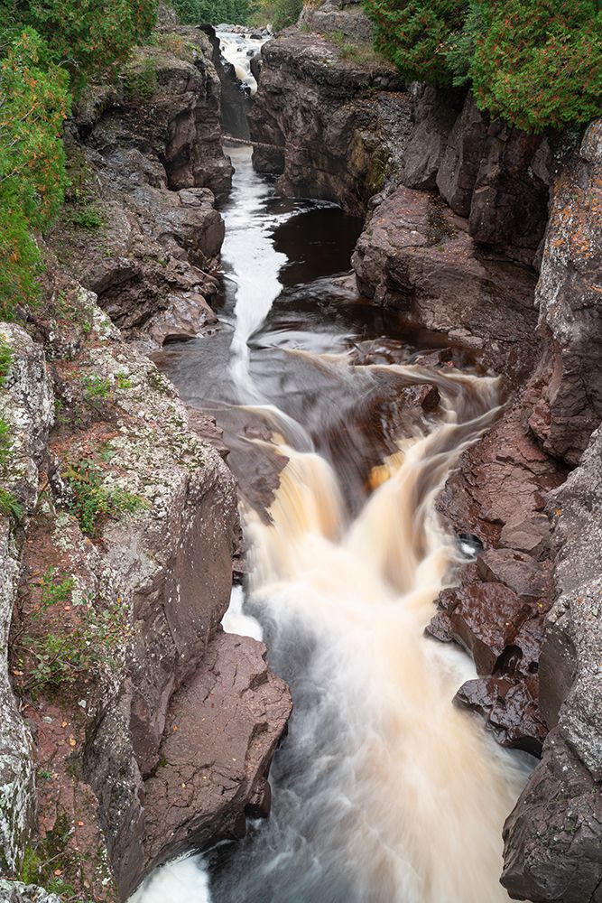 USA, Minnesota, Cross River Falls. Landscape with river waterfalls. art print by Jaynes Gallery for $57.95 CAD