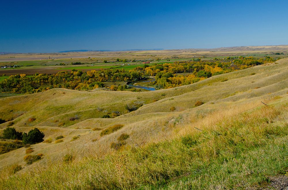 USA, Little Bighorn Battlefield National Monument, river valley art print by Bernard Friel for $57.95 CAD