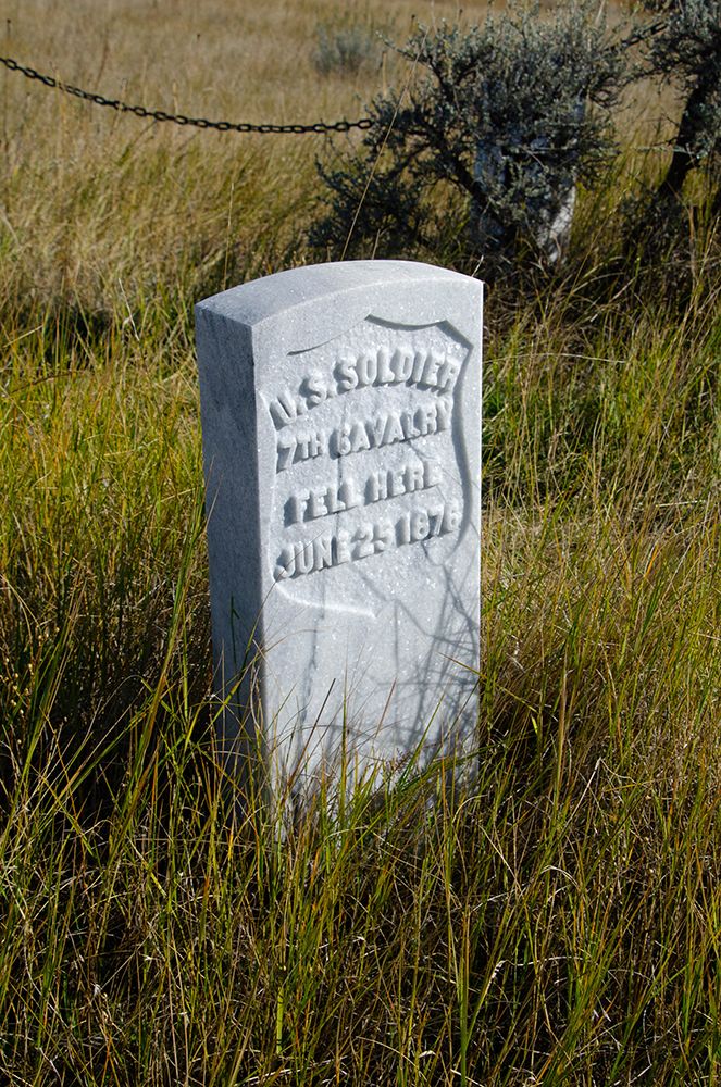 USA, Little Bighorn Battlefield National Monument Marking Fallen Cavalry art print by Bernard Friel for $57.95 CAD