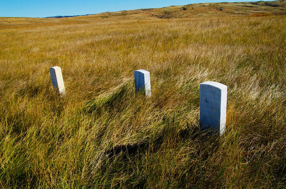 USA, Little Bighorn Battlefield National Monument Marking Fallen Cavalry art print by Bernard Friel for $57.95 CAD