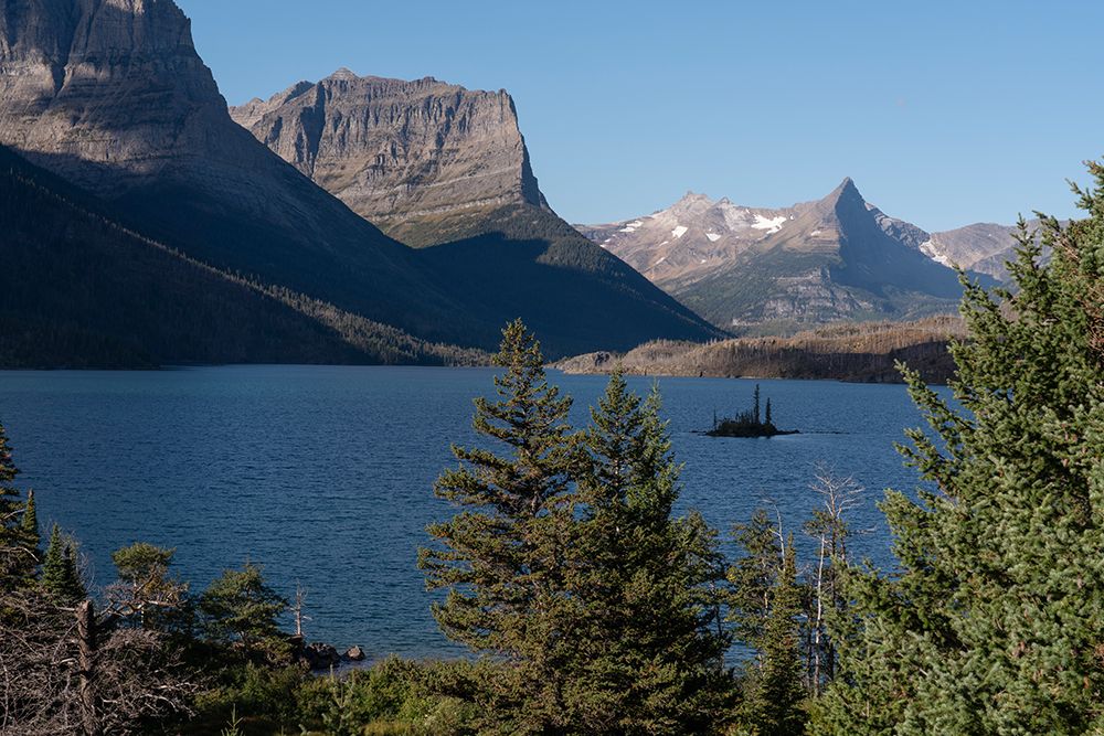 USA-Montana-Glacier National Park Landscape with St Mary Lake and mountains art print by Jaynes Gallery for $57.95 CAD