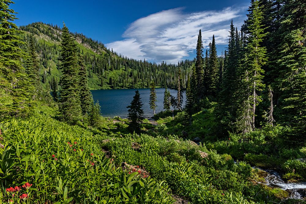 Wildcat Lake in the Jewel Basin Hiking Area of Flathead National Forest-Montana-USA art print by Chuck Haney for $57.95 CAD