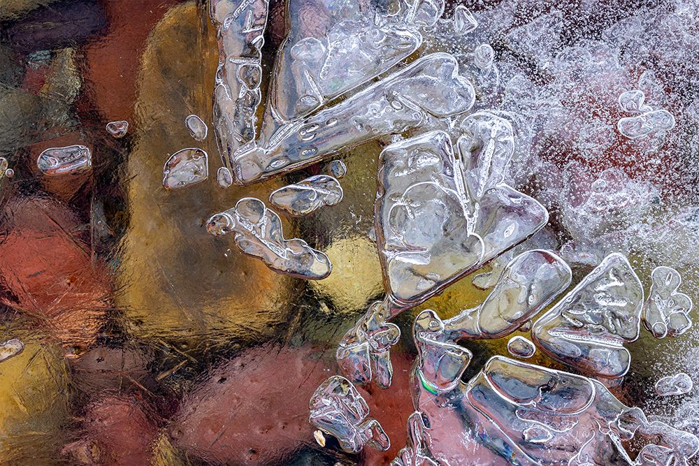 Ice formations along Lake McDonald in Glacier National Park-Montana-USA art print by Chuck Haney for $57.95 CAD