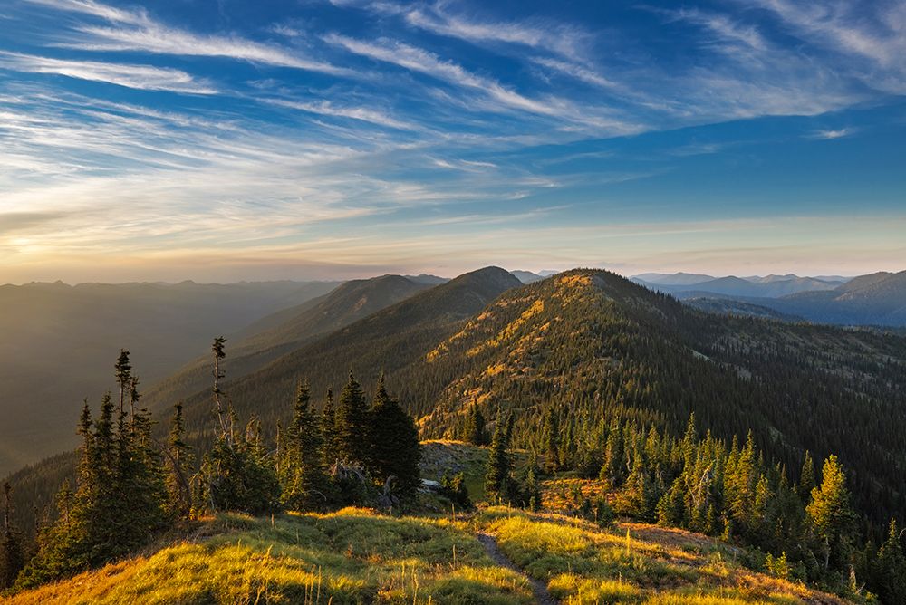 Ralph Thayer Trail from Werner Peak in the Stillwater State Forest-Montana-USA art print by Chuck Haney for $57.95 CAD