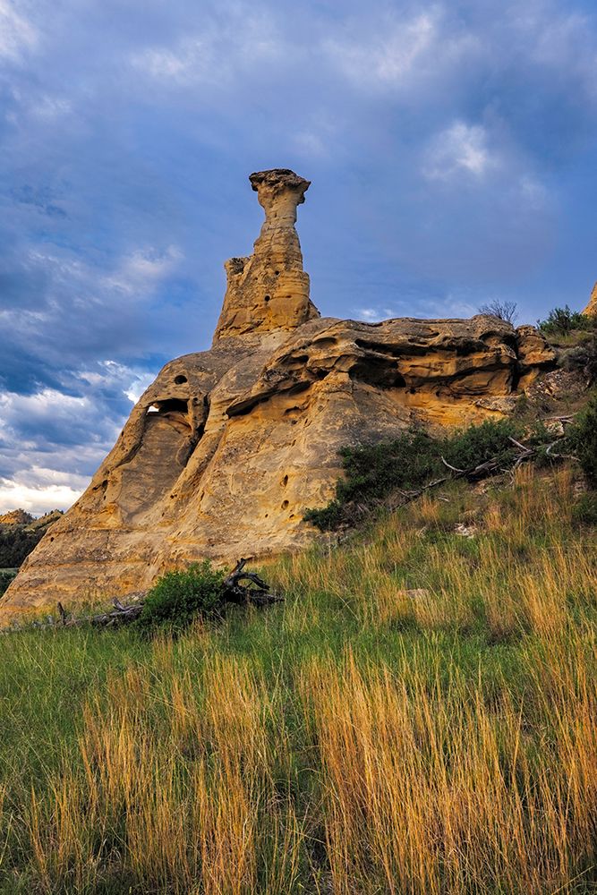 Pinnacle Badlands at sunrise in the Custer National Forest, Montana, USA. art print by Chuck Haney for $57.95 CAD