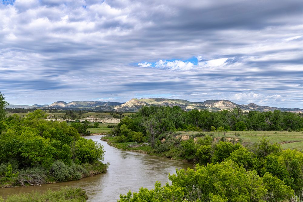 The Tongue River in the Custer National Forest, Montana, USA. art print by Chuck Haney for $57.95 CAD