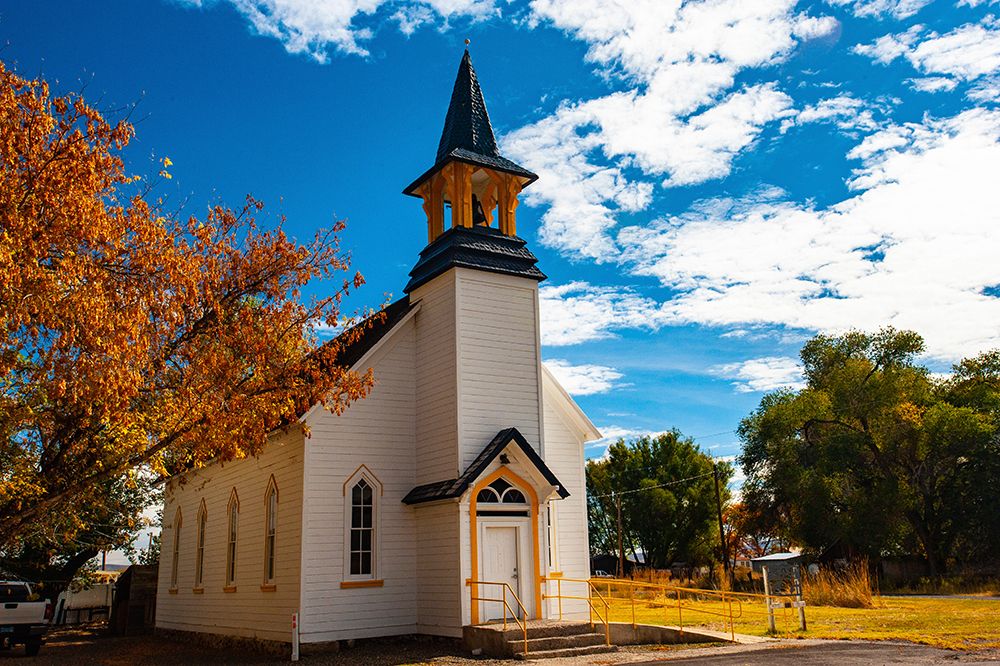 USA, Nevada, Paradise Valley. Community Church art print by Bernard Friel for $57.95 CAD
