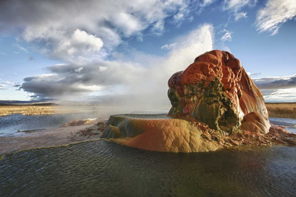 Nevada, Gerlach Fly Geyser at sunrise art print by Josh Anon for $57.95 CAD
