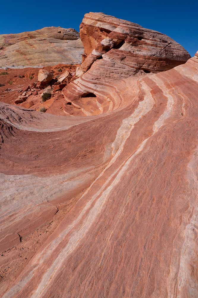 USA-Nevada Abstract lines in the sandstone-Fire Wave-Valley of Fire State Park art print by Judith Zimmerman for $57.95 CAD
