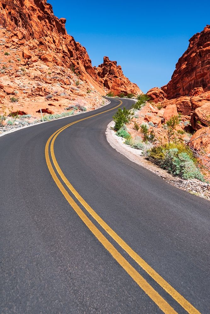 Park scenic byway-Valley of Fire State Park-Nevada-USA art print by Russ Bishop for $57.95 CAD