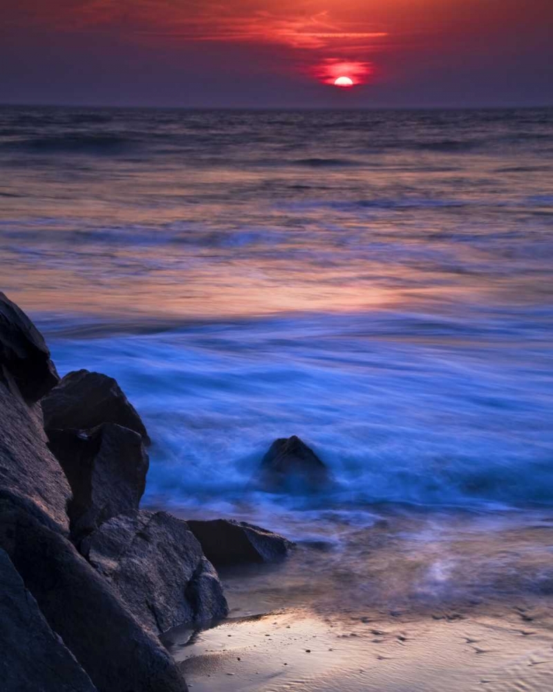 New Jersey, Cape May Sunset reflection on ocean art print by Jay OBrien for $57.95 CAD