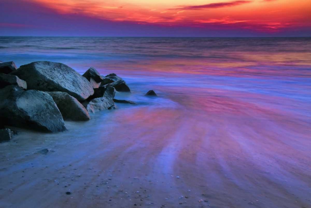 USA, New Jersey, Cape May Sunset on Delaware Bay art print by Jay OBrien for $57.95 CAD