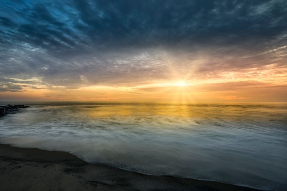 New Jersey-Cape May National Seashore Sunset on ocean and shore art print by Jaynes Gallery for $57.95 CAD