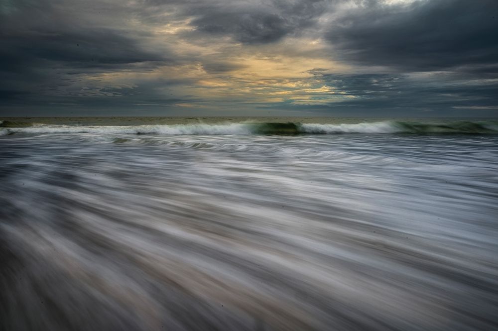 New Jersey-Cape May National Seashore Ocean waves on beach at sunset art print by Jaynes Gallery for $57.95 CAD