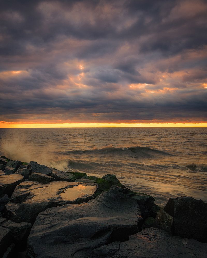 USA-New Jersey-Cape May National Seashore-Sunset on ocean shore art print by Jaynes Gallery for $57.95 CAD