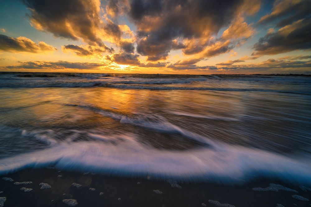 USA-New Jersey-Cape May National Seashore-Sunset on ocean and shore art print by Jaynes Gallery for $57.95 CAD