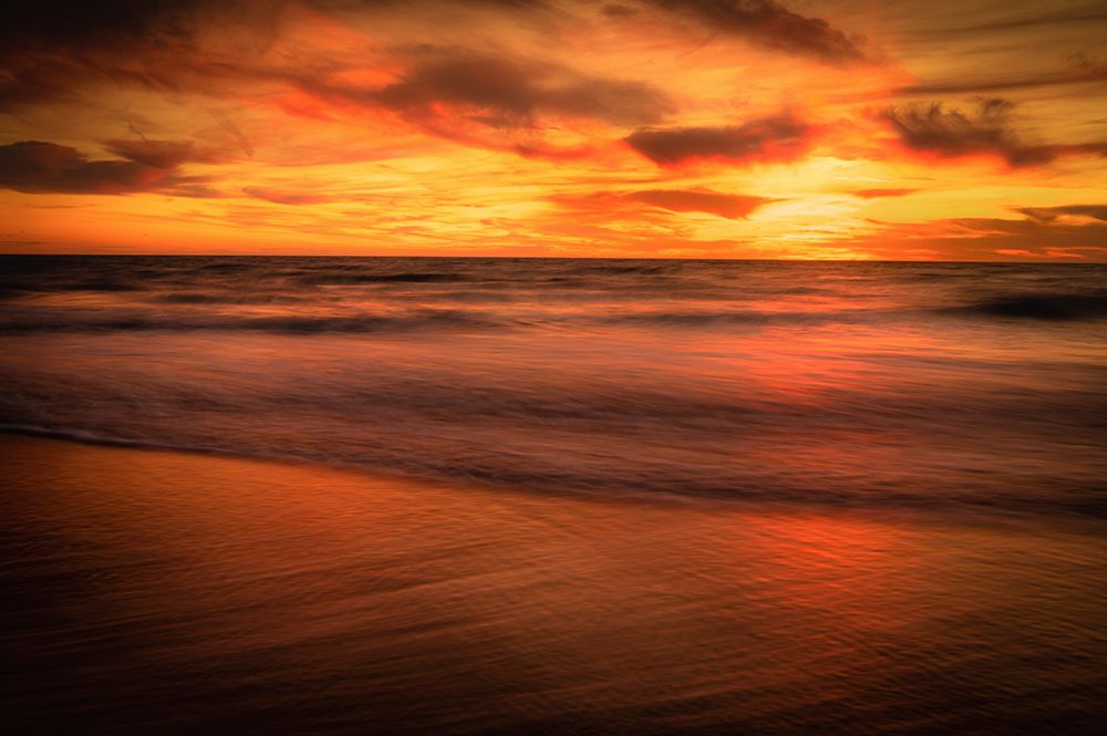 USA-New Jersey-Cape May National Seashore-Sunset on ocean shore art print by Jaynes Gallery for $57.95 CAD