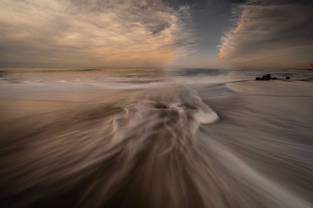 USA-New Jersey-Cape May National Seashore Cloudy sunrise on seashore art print by Jaynes Gallery for $57.95 CAD