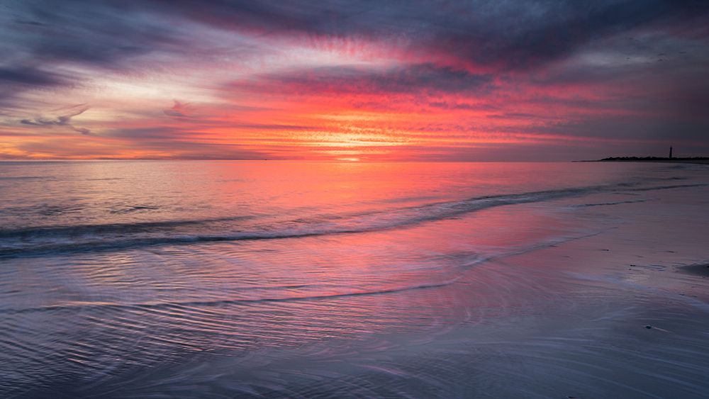 USA-New Jersey-Cape May National Seashore Sunset on ocean shore art print by Jaynes Gallery for $57.95 CAD