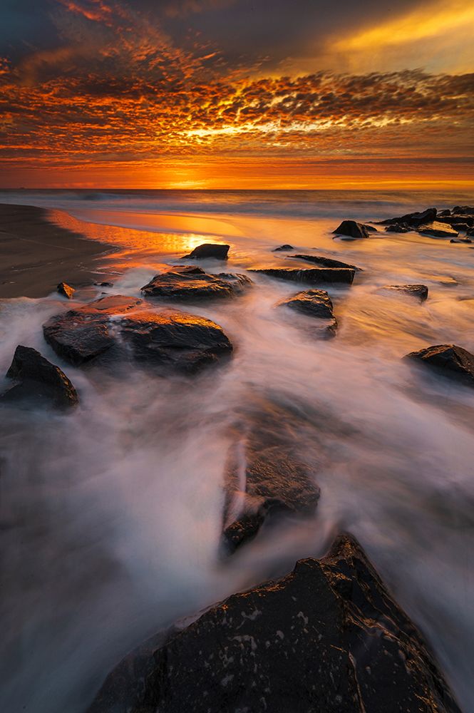 USA-New Jersey-Cape May National Seashore Sunrise on ocean shore art print by Jaynes Gallery for $57.95 CAD