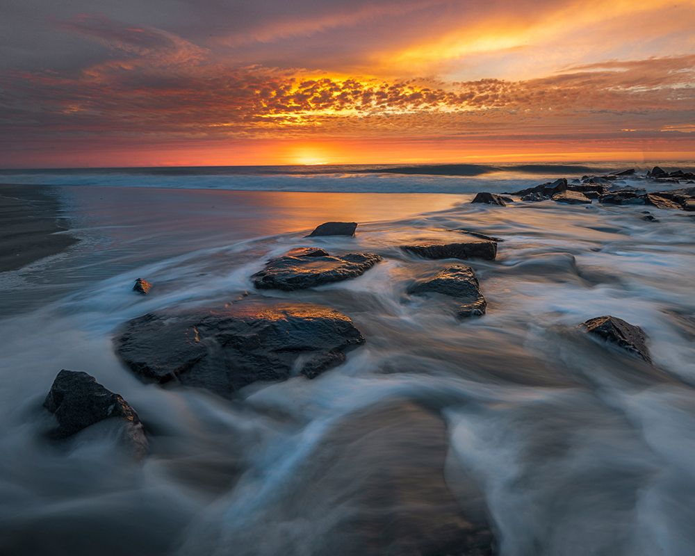 USA-New Jersey-Cape May National Seashore Sunrise on ocean shore art print by Jaynes Gallery for $57.95 CAD