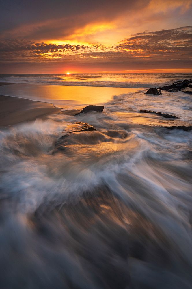 USA-New Jersey-Cape May National Seashore Sunrise on ocean shore art print by Jaynes Gallery for $57.95 CAD