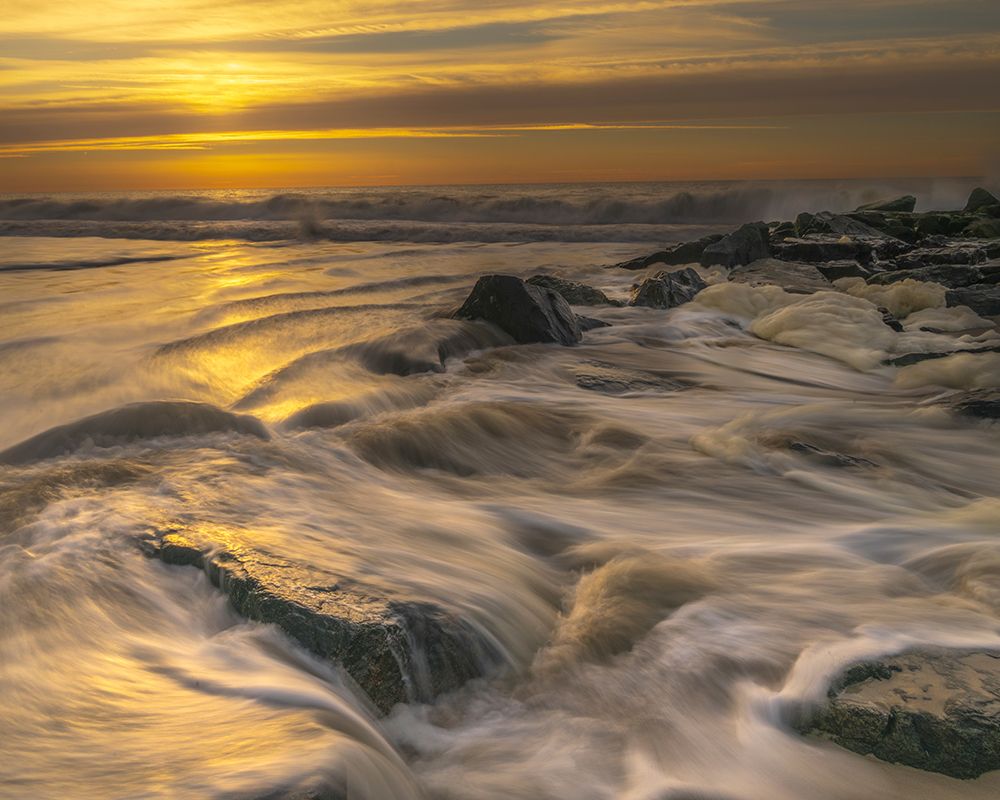 USA-New Jersey-Cape May National Seashore Sunrise on ocean shore art print by Jaynes Gallery for $57.95 CAD