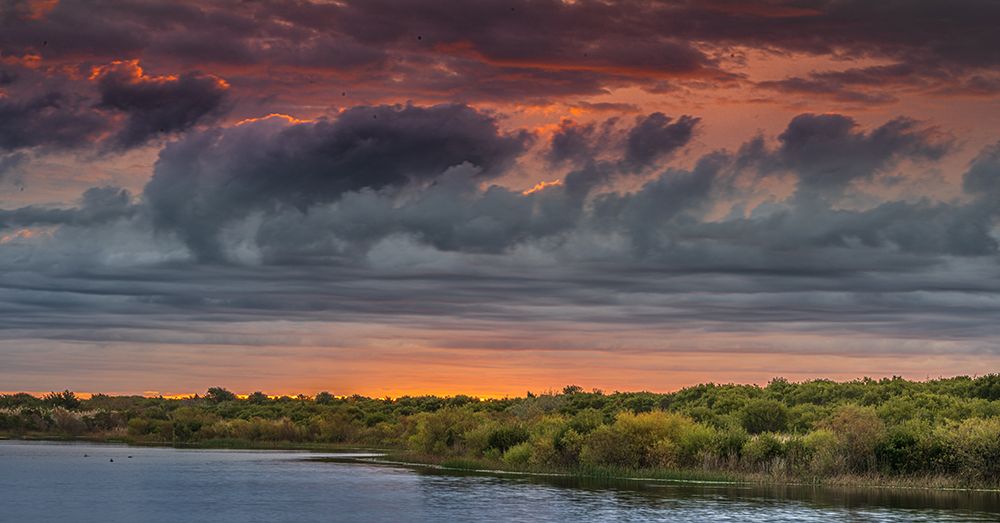USA-New Jersey-Cape May National Seashore Panoramic with lake and clouds lit at sunrise art print by Jaynes Gallery for $57.95 CAD