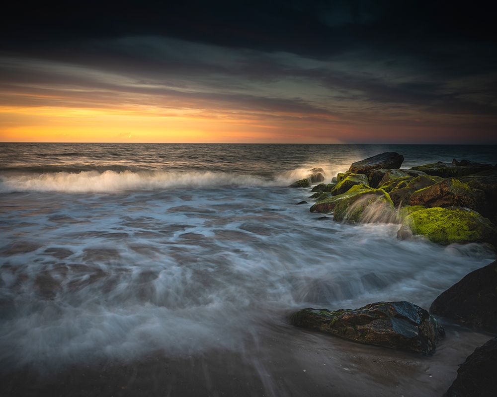 USA-New Jersey-Cape May National Seashore Sunrise on ocean shore art print by Jaynes Gallery for $57.95 CAD
