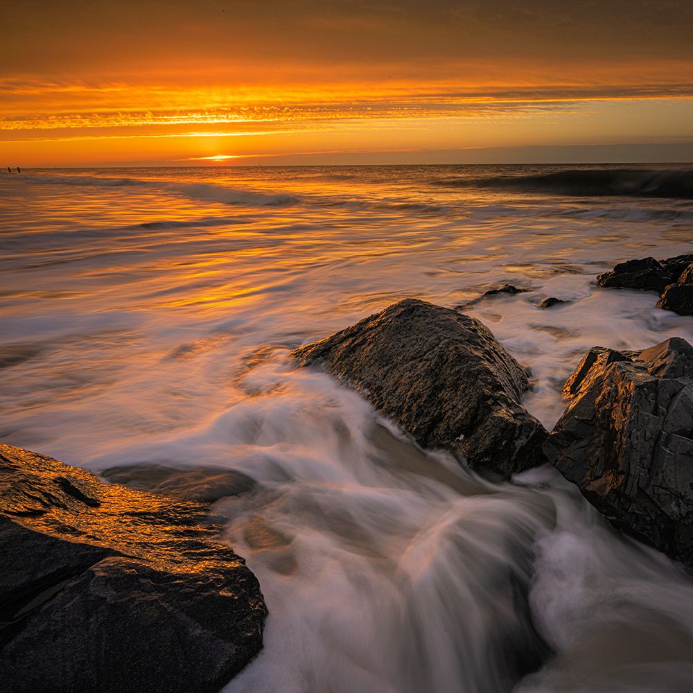 USA-New Jersey-Cape May National Seashore Sunrise on ocean shore art print by Jaynes Gallery for $57.95 CAD