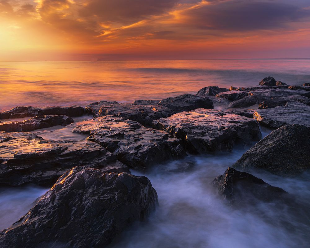 USA-New Jersey-Cape May National Seashore Sunrise on shoreline art print by Jaynes Gallery for $57.95 CAD