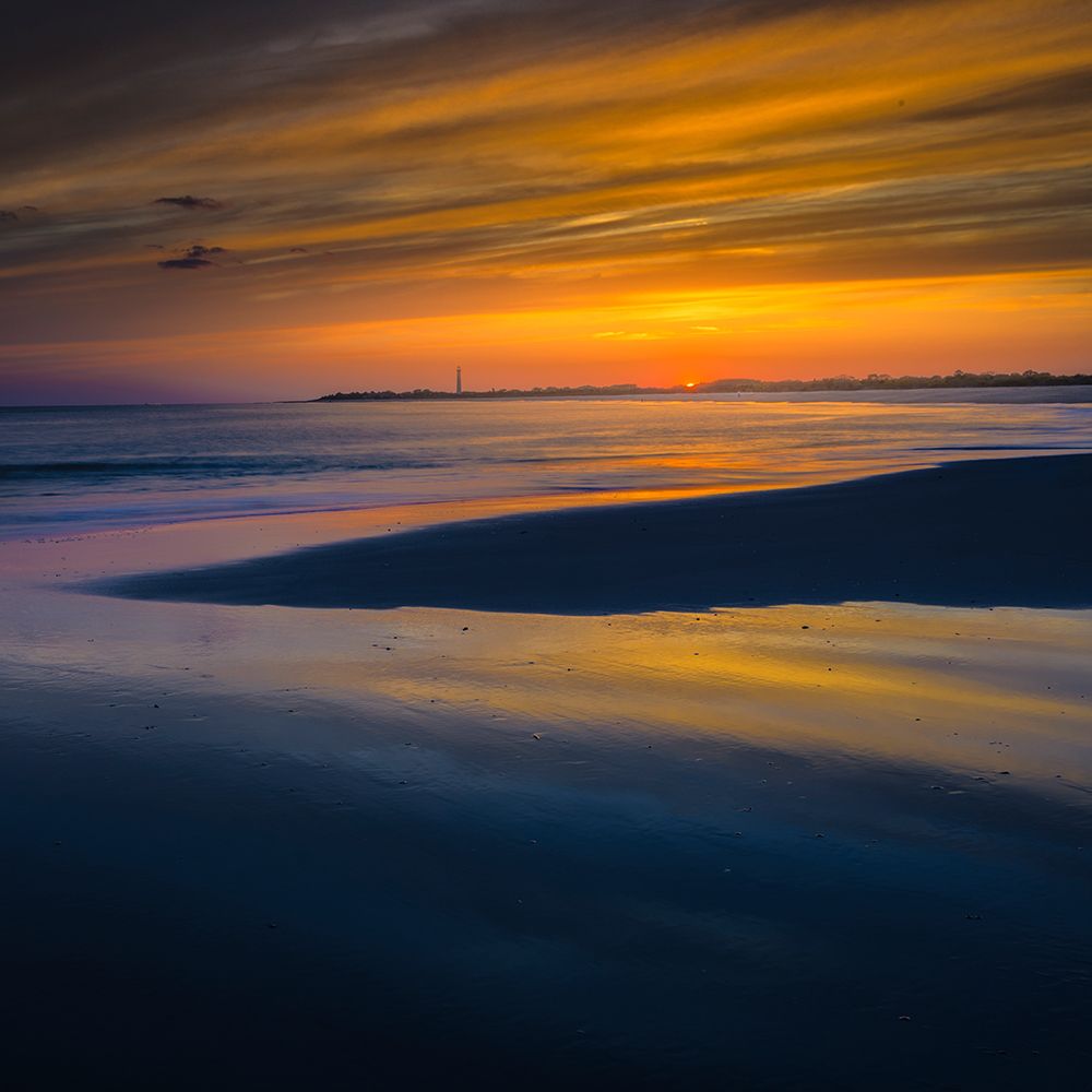 USA, New Jersey, Cape May National Seashore. Landscape with ocean and beach at sunset. art print by Jaynes Gallery for $57.95 CAD